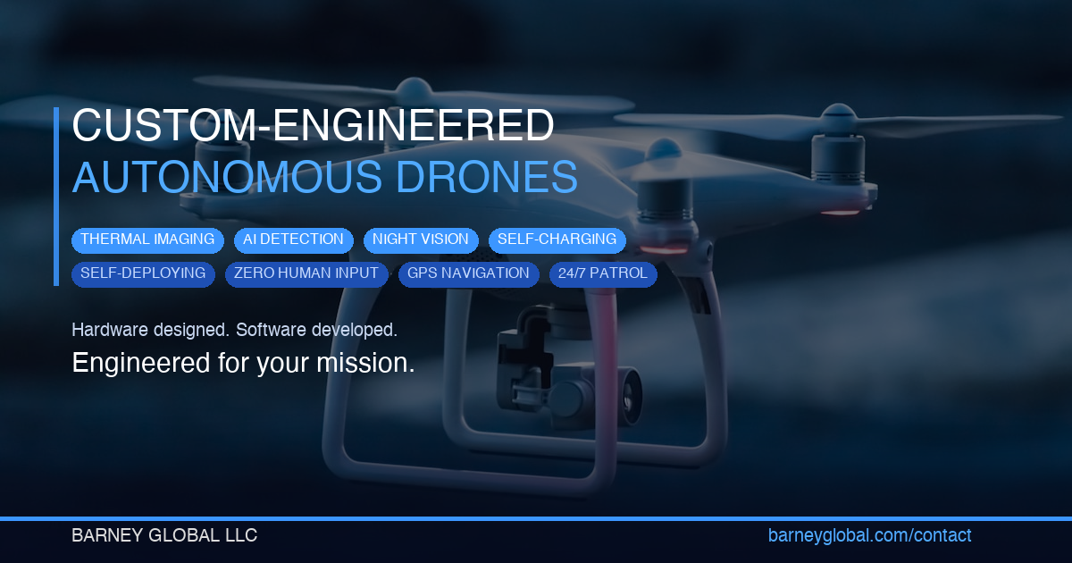 Custom-Engineered Autonomous Drones — Designed, Programmed, and ...